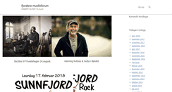 Desktop Screenshot of fjordanemusikkforum.no