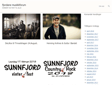Tablet Screenshot of fjordanemusikkforum.no